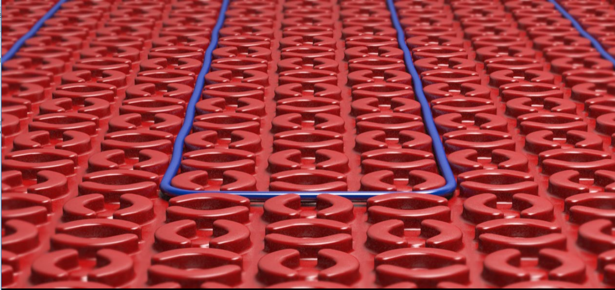 Underfloor heating installation with tiling in Coventry